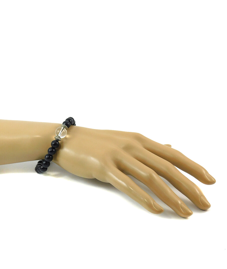 Exclusive bracelet "Pair" Aventurine, Rock crystal