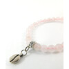 Exclusive bracelet &quot;Coffee mix&quot; Rose quartz facet