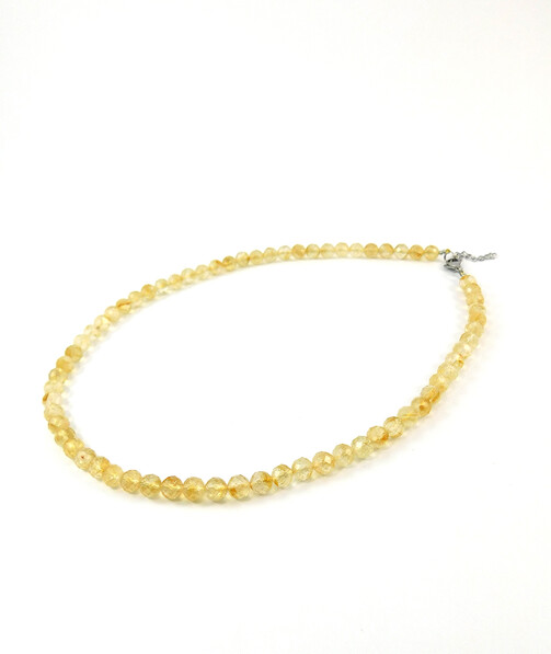 Exclusive necklace Citrine facet