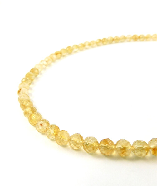 Exclusive necklace Citrine facet