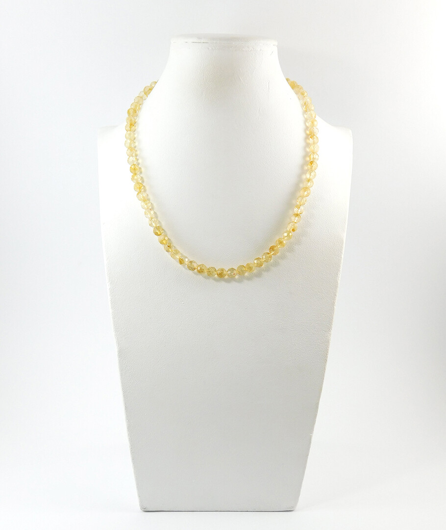 Exclusive necklace Citrine facet