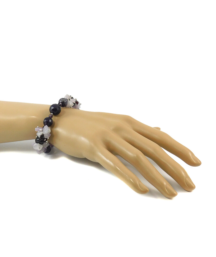 Exclusive bracelet "Dawn of the twenty-fourth" Amethyst facet