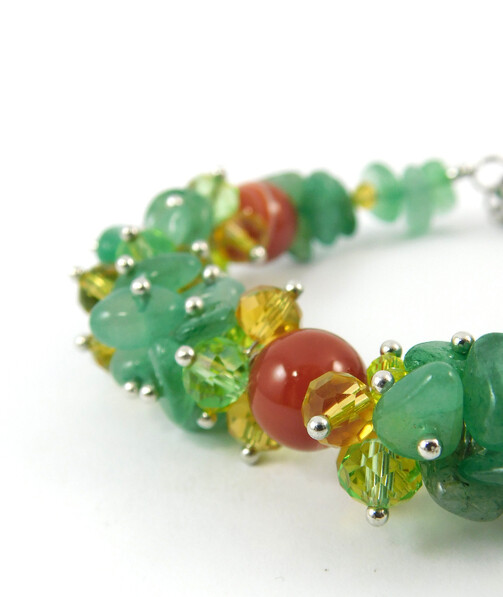 Exclusive bracelet "Jade Autumn"															