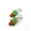 Exclusive earrings &quot;Jade Autumn&quot; Agate