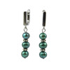 Exclusive earrings Colored pearls