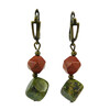 Earrings &quot;Magic of the forest&quot; Jasper