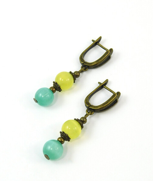 Earrings "Magic of the forest" Jasper