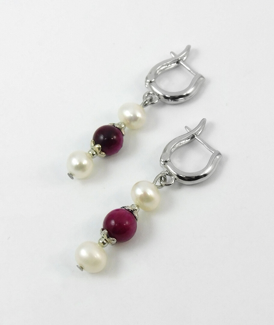 Earrings "Magic of the forest" Jasper