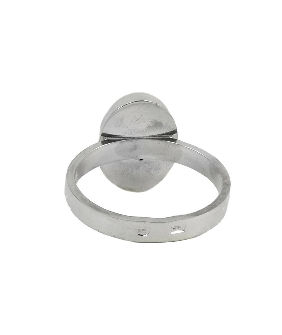 Coral ring, silver