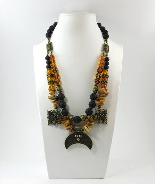 Necklace "Magic of the Forest" Jasper