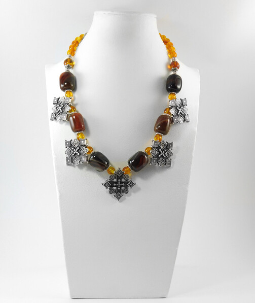 Necklace "Magic of the Forest" Jasper