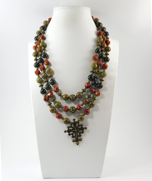 Necklace "Magic of the Forest" Jasper