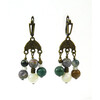 Earrings &quot;Magic of the forest&quot; Jasper