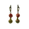 Earrings &quot;Magic of the forest&quot; Jasper