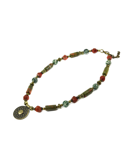 Necklace "Magic of the Forest" Jasper