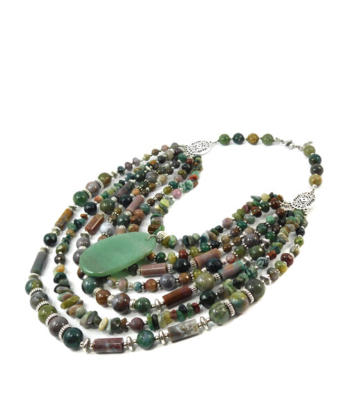 Necklace "Magic of the Forest" Jasper