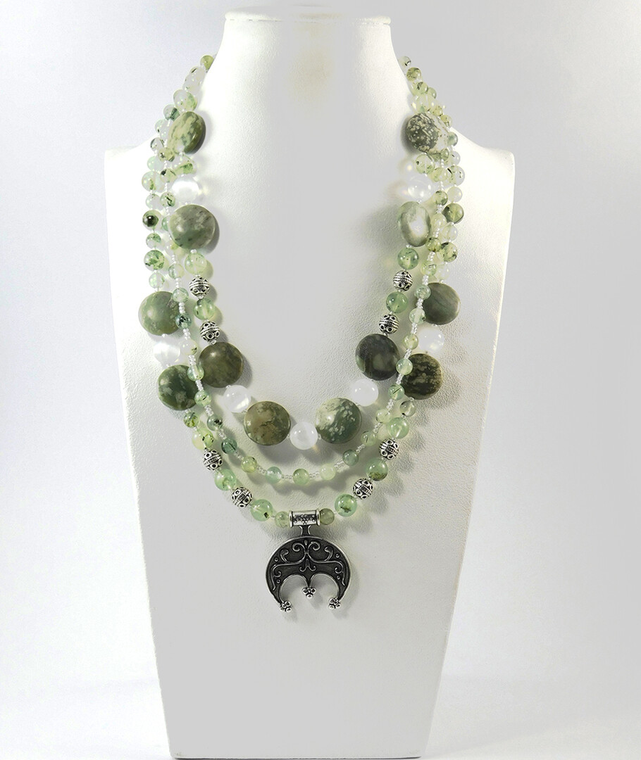 Necklace "Magic of the Forest" Jasper