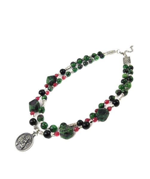 Necklace "Magic of the Forest" Jasper