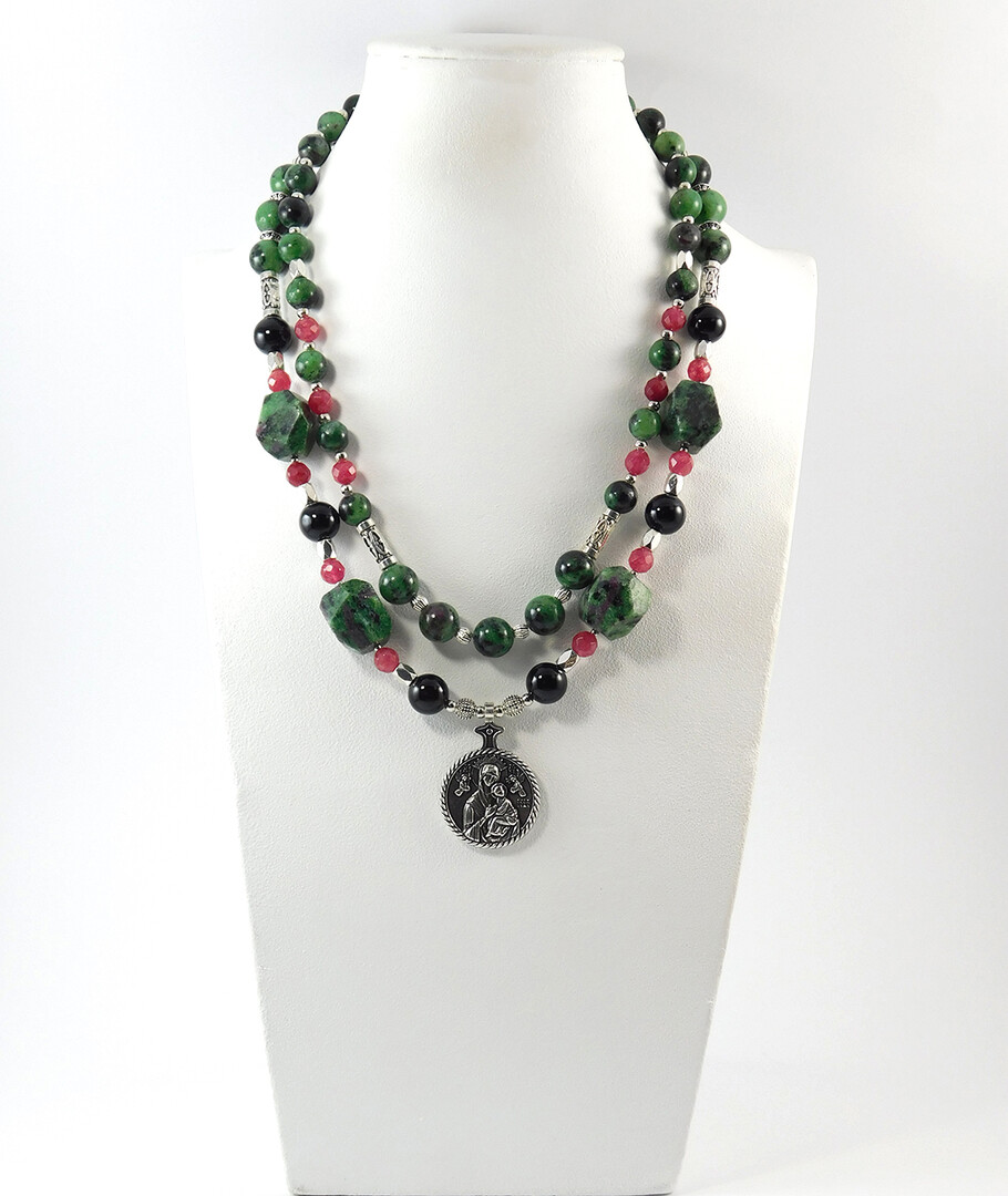 Necklace "Magic of the Forest" Jasper