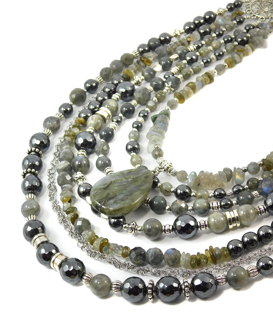 Necklace "Magic of the Forest" Jasper