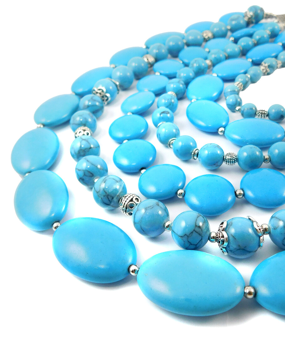 Necklace "Sea Song" Turquoise