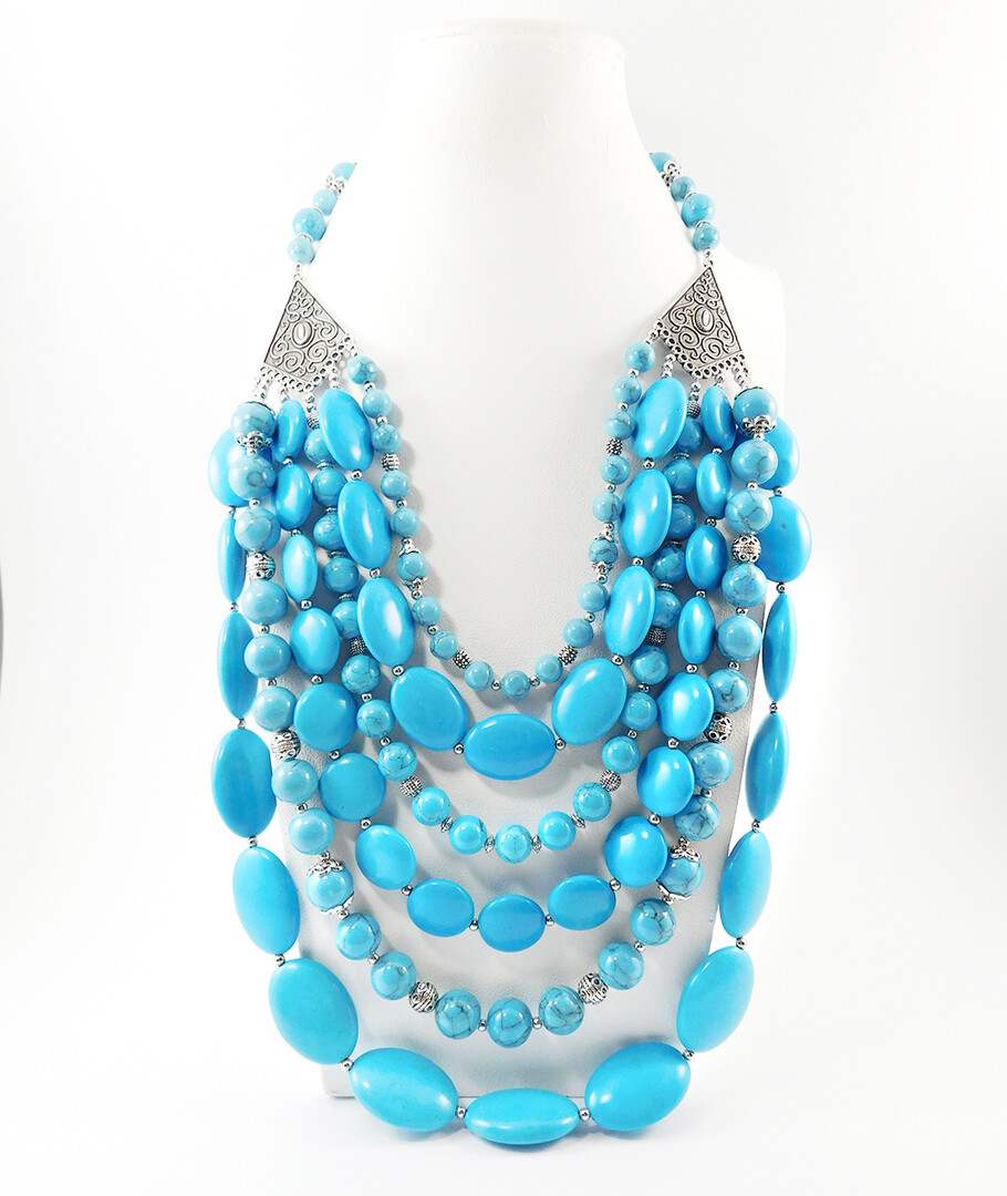 Necklace "Sea Song" Turquoise