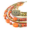 Necklace &quot;Breath of the Earth&quot; Jasper, Coral