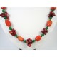 Эксклюзивное ожерелье из Кораллов "Осенние ягоды"